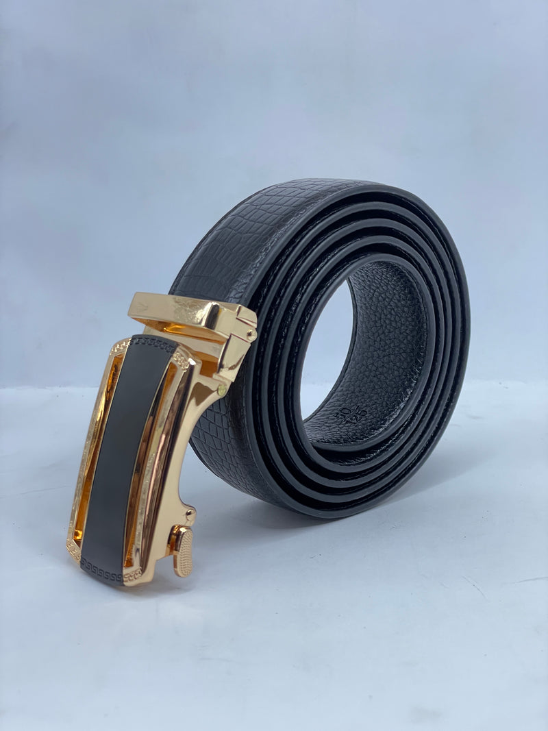 Auto Lock Leather Belt for Men –  Easy Adjustable