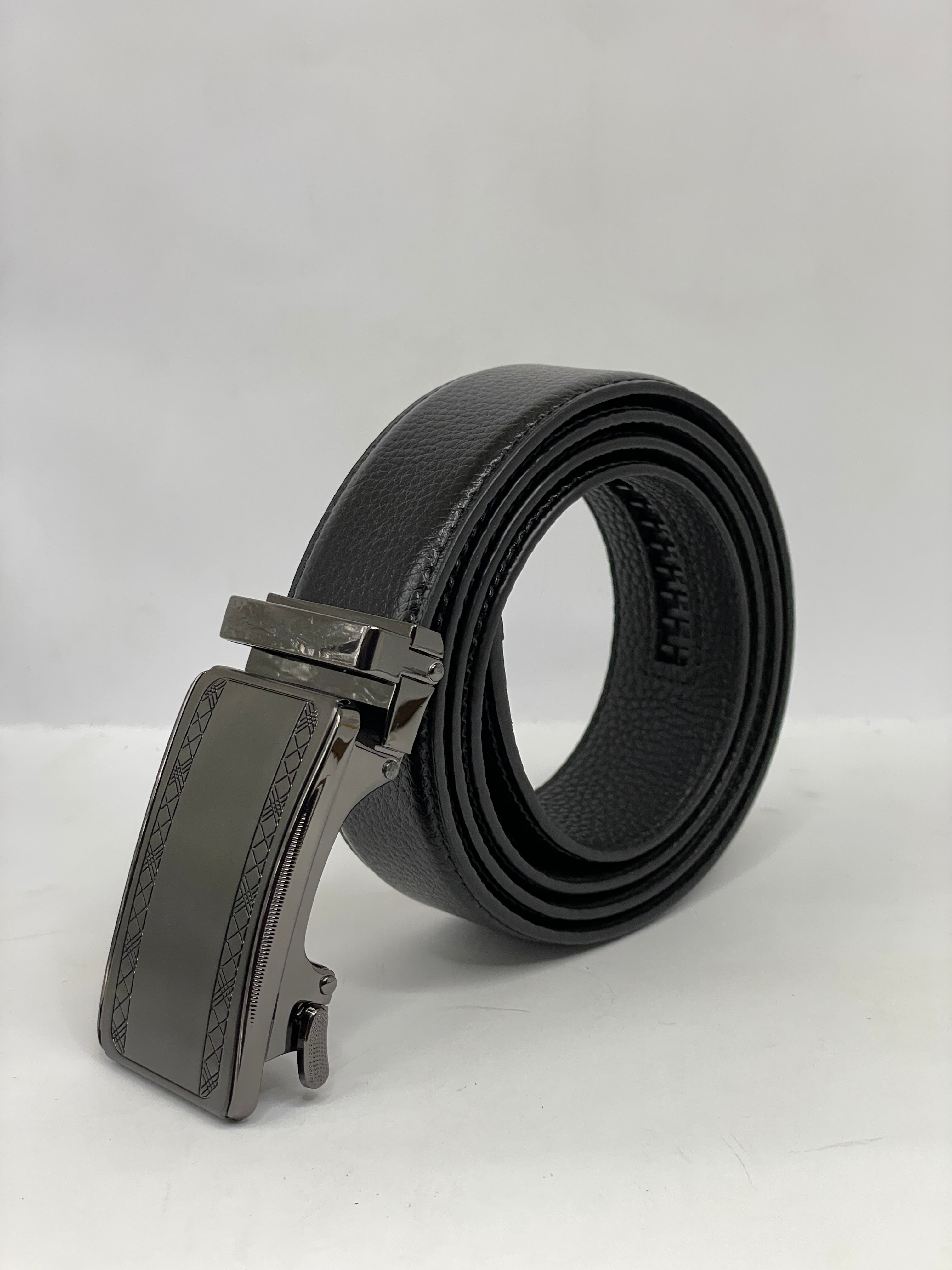 Auto Lock Leather Belt for Men –  Easy Adjustable