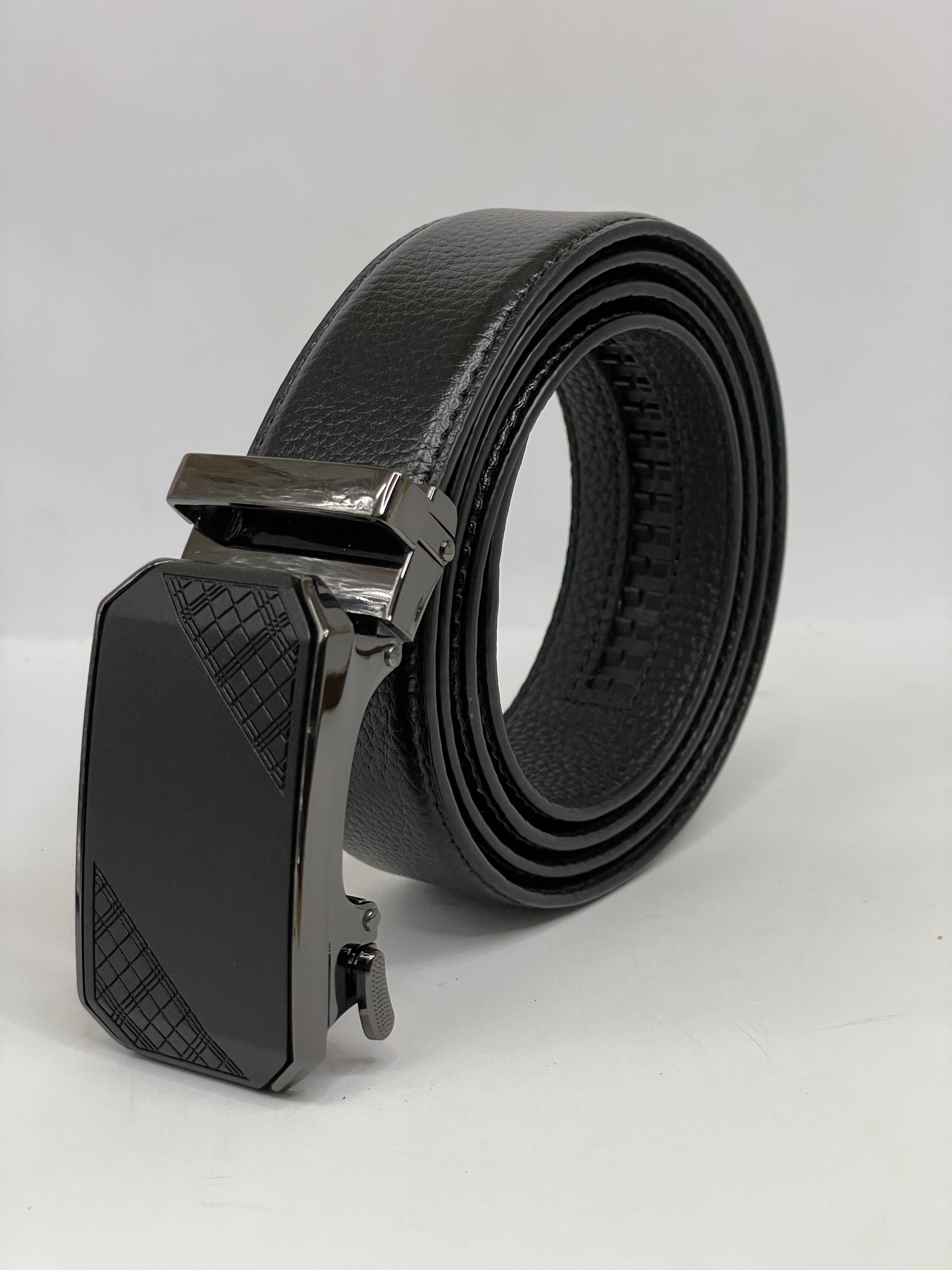 Auto Lock Leather Belt for Men –  Easy Adjustable