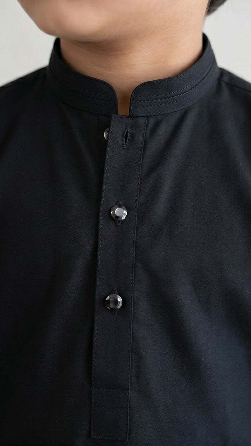 Black Shalwar Kameez – Bend Couleur Kids (2–6 Years)
