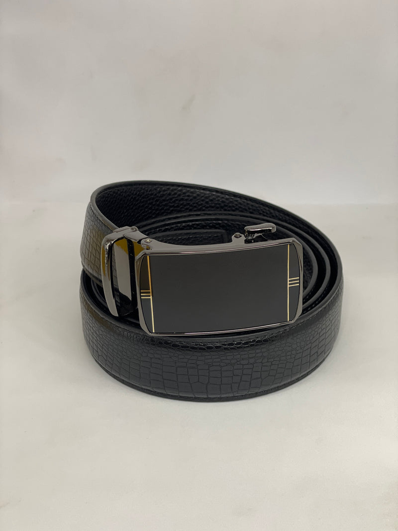 Auto Lock Leather Belt for Men –  Easy Adjustable