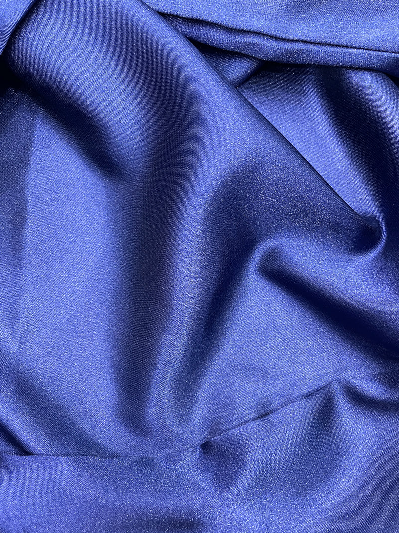 Silk Night Suit for Women – Navy Blue