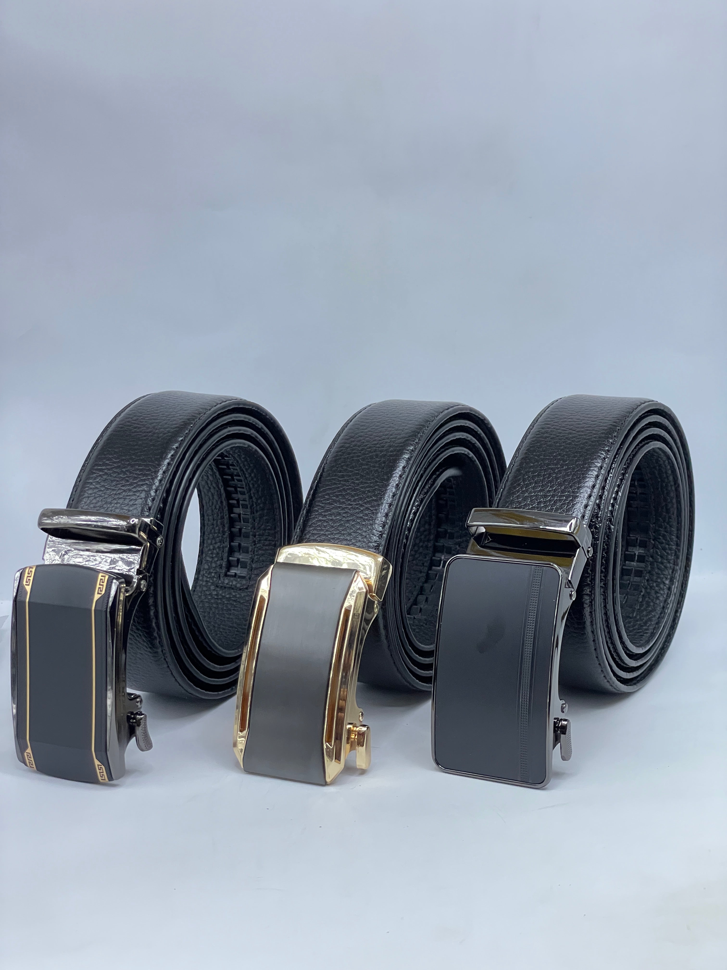 Auto Lock Leather Belt for Men –  Easy Adjustable