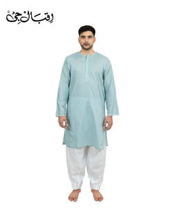 Men’s Round Neck Light Purple Kali Kurta – Premium 100% Pure Cotton