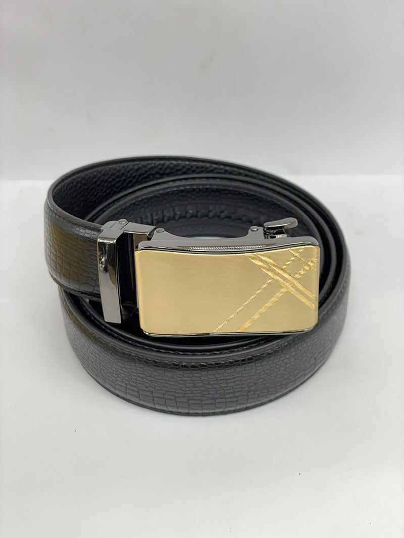Auto Lock Leather Belt for Men –  Easy Adjustable