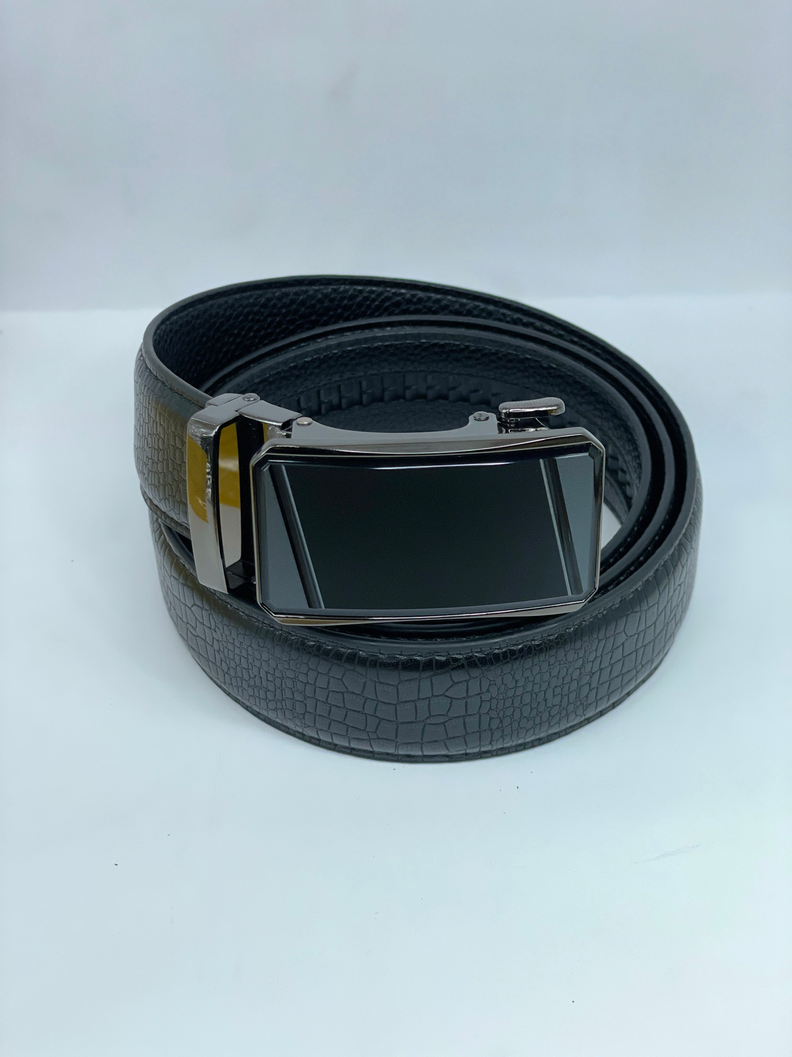 Auto Lock Leather Belt for Men –  Easy Adjustable
