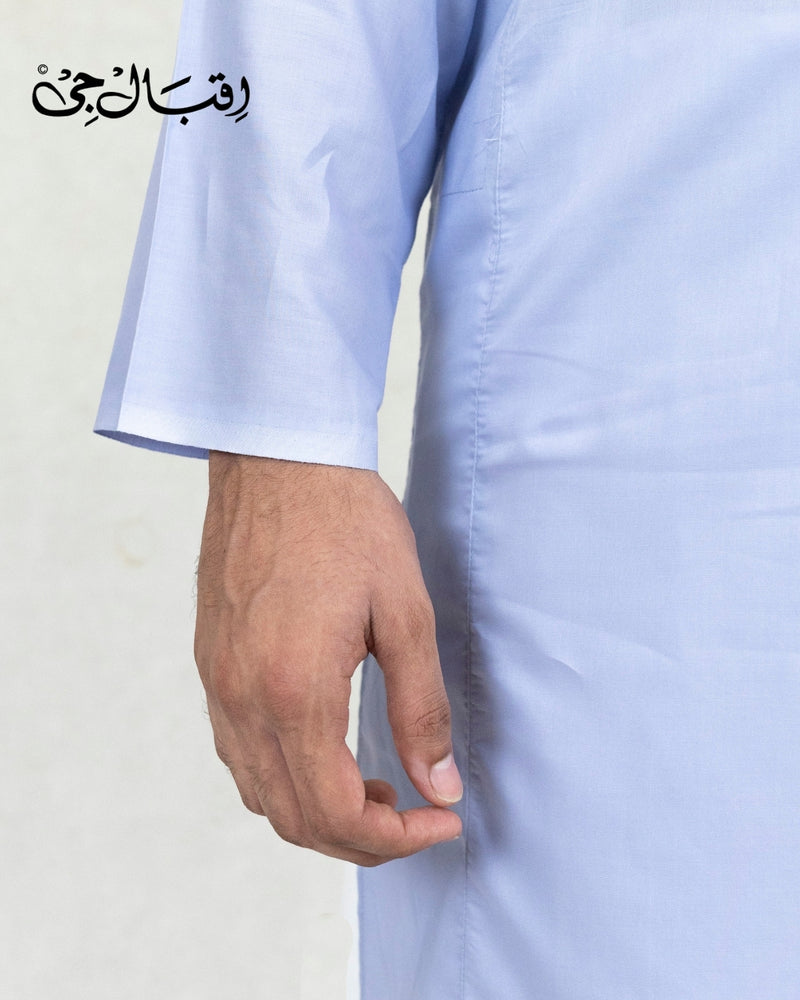 Men’s Round Neck Light Purple Kali Kurta – Premium 100% Pure Cotton