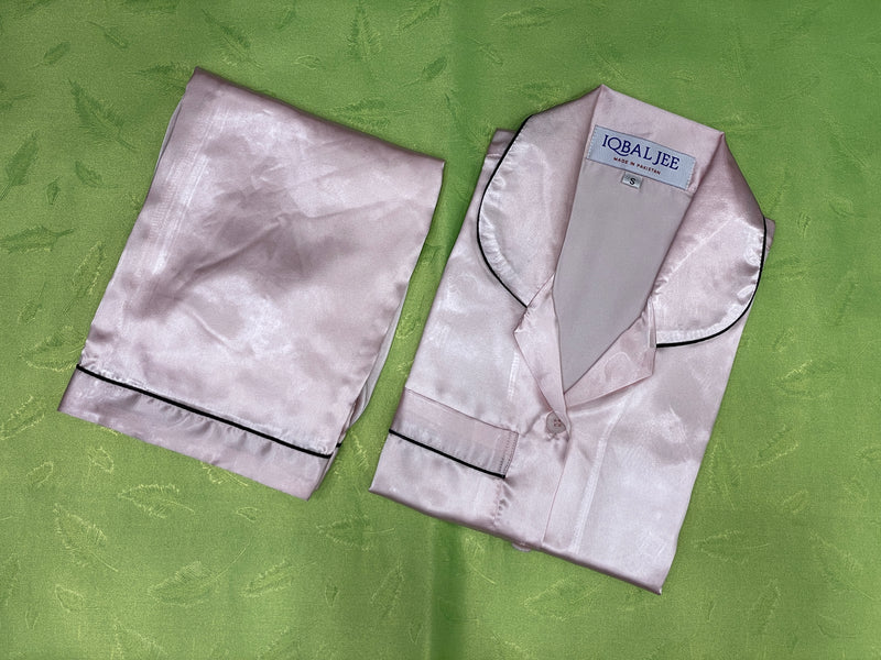 Silk Night Suit for Women – Pink