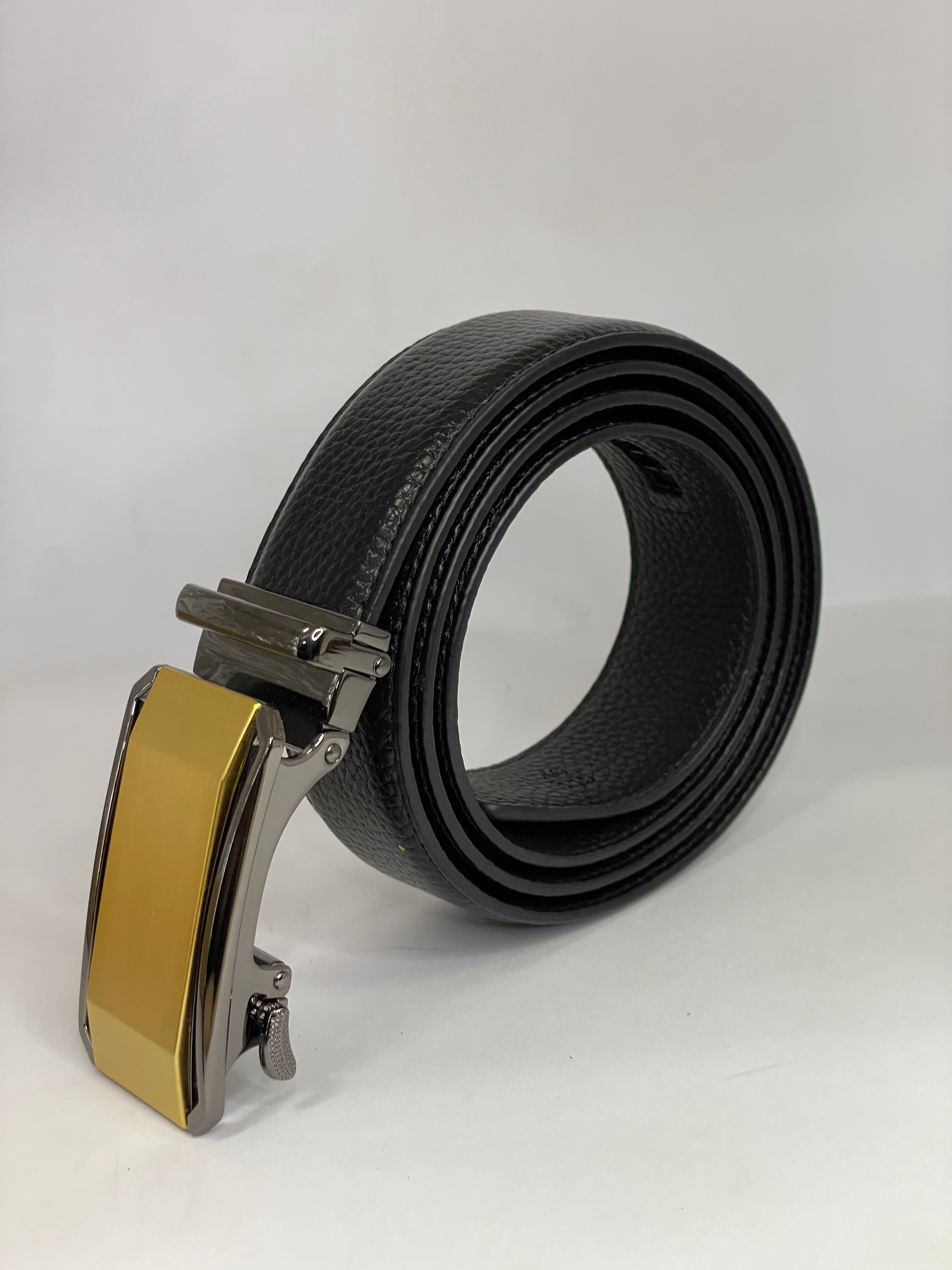 Auto Lock Leather Belt for Men –  Easy Adjustable