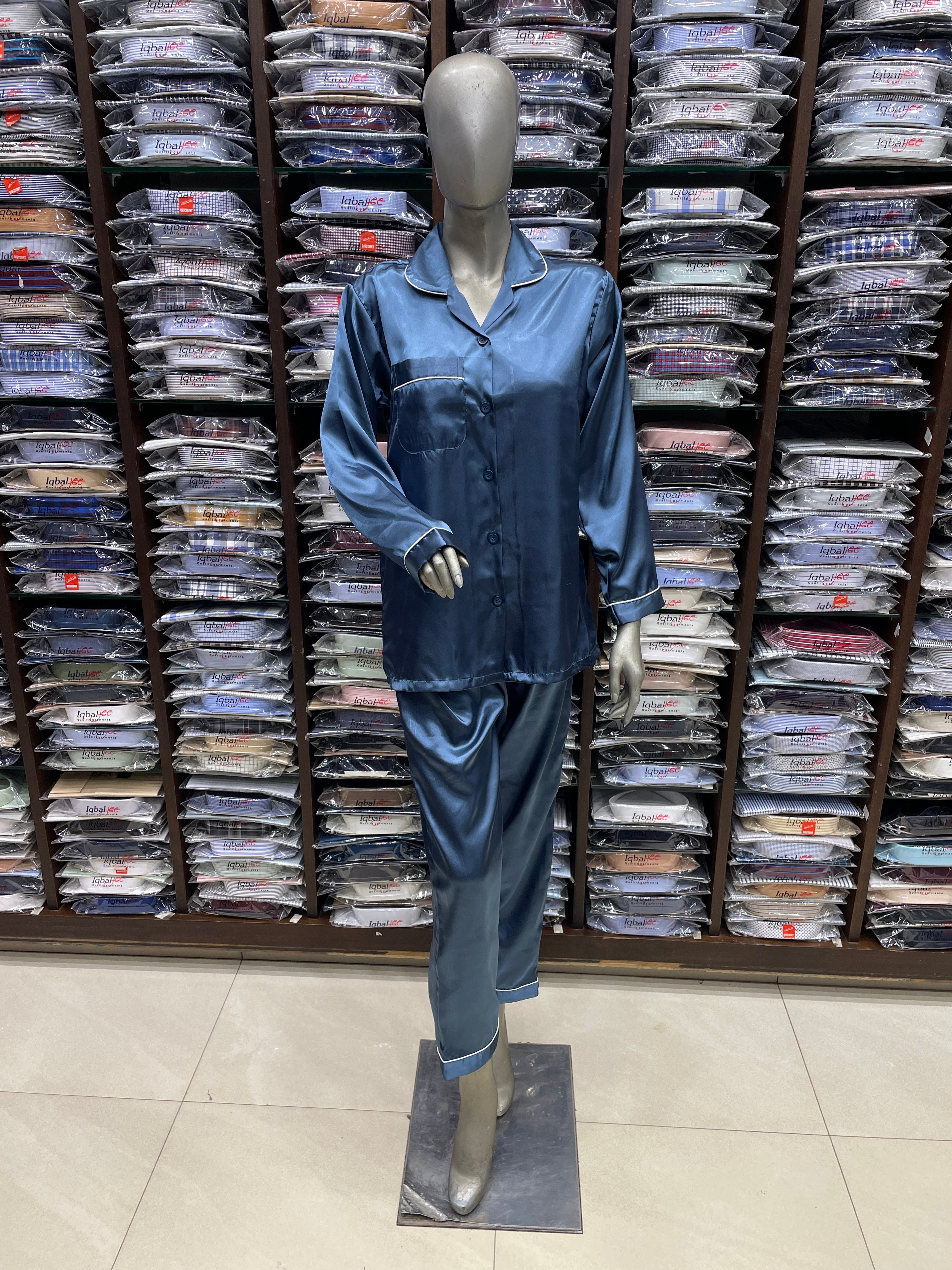 Silk Night Suit for Women – Sea Green