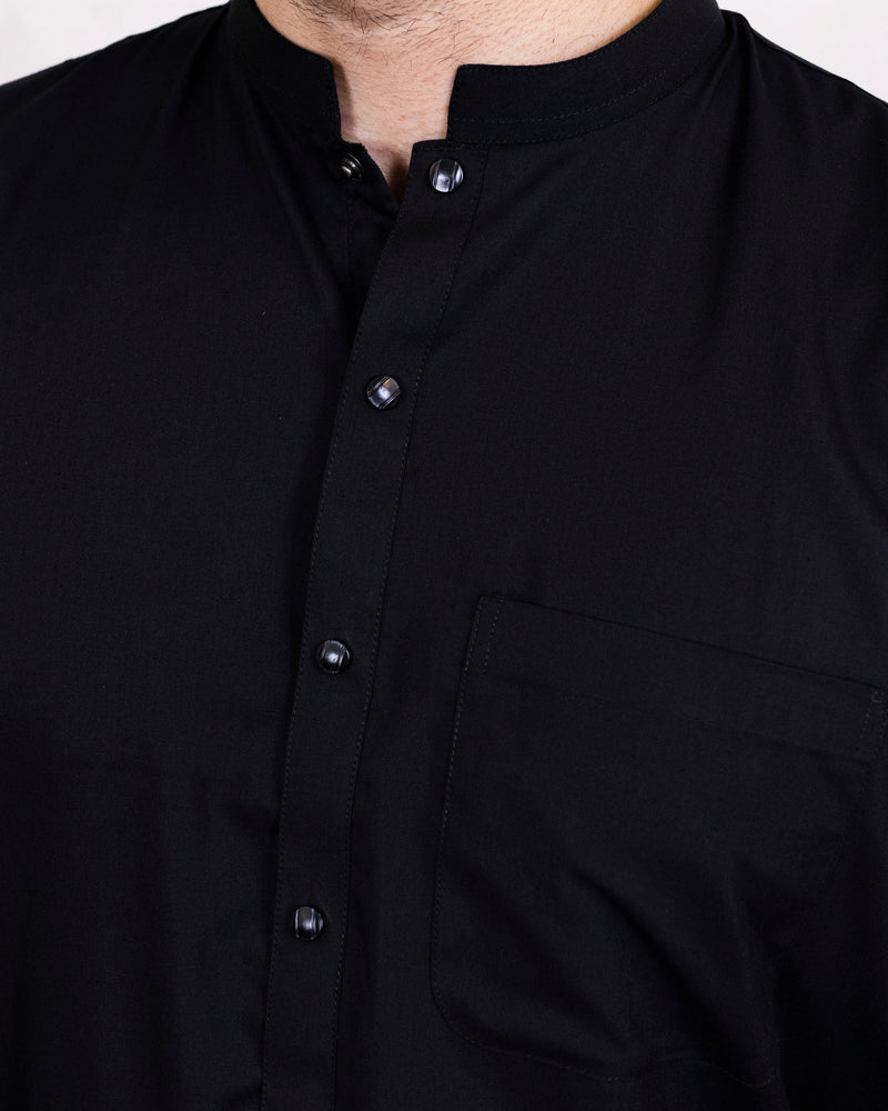Men’s Black Shalwar Kameez | Bend Couleur