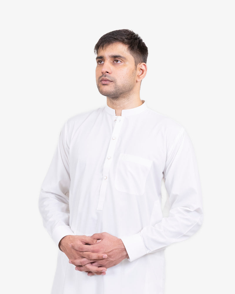 Off-White Shalwar Kameez for Men | Bend Couleur