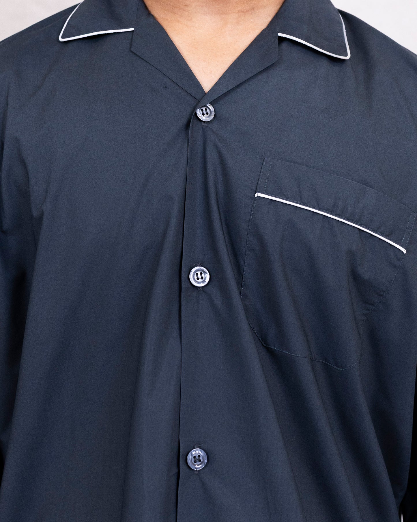 Men and Women Dark Blue Night Suit - Sleep Wear | 100% Cotton