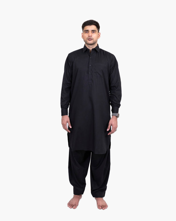 Men’s Black Shalwar Kameez | Shirt Couleur