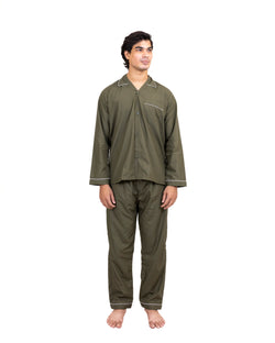 Men and Women Light Brown Night Suit - Sleep Wear | 100% Cotton