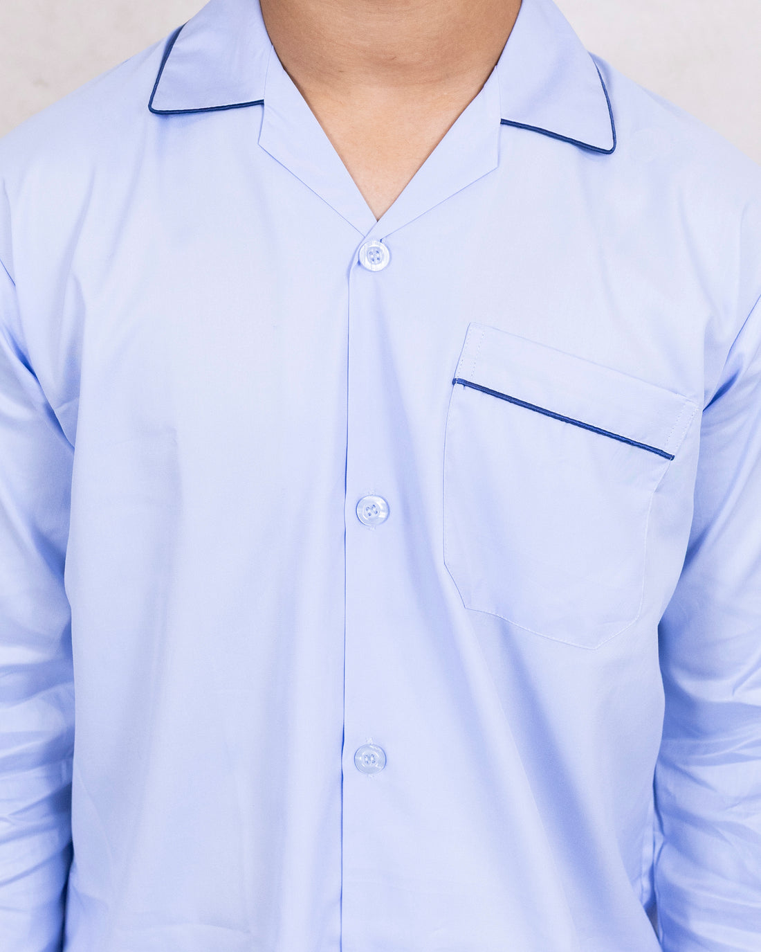 Men and Women Sky Color Night Suit - Sleep Wear | 100% Cotton