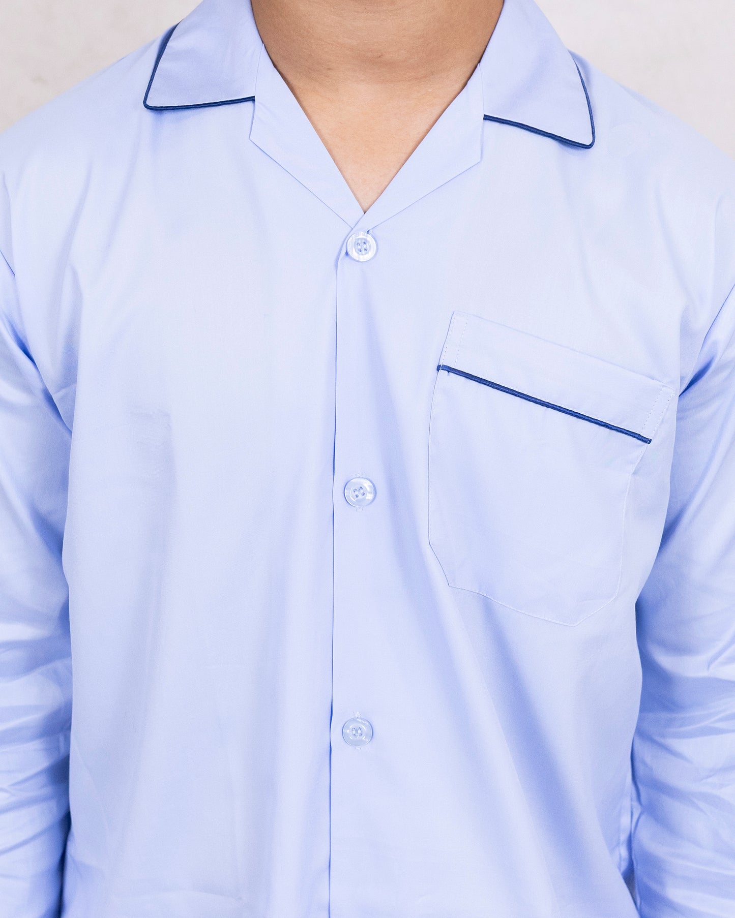 Men and Women Sky Color Night Suit - Sleep Wear | 100% Cotton