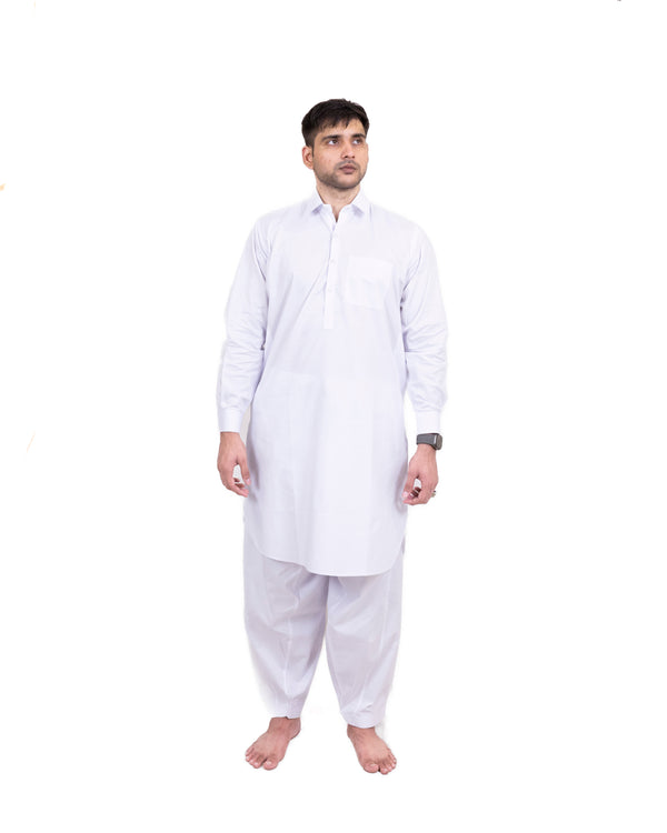 Off-White Qameez Shalwar for Men | Shirt Couleur