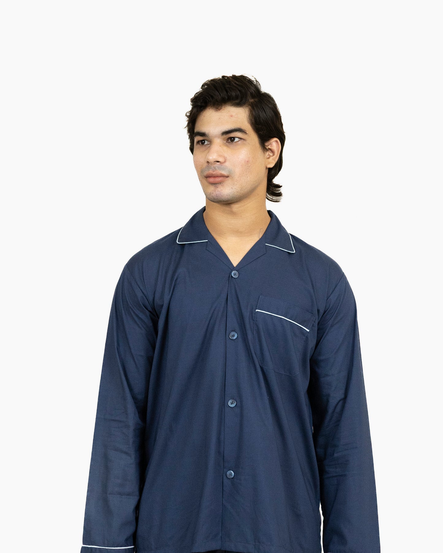 Men and Women Navy Blue Night Suit - Sleep Wear | 100% Cotton