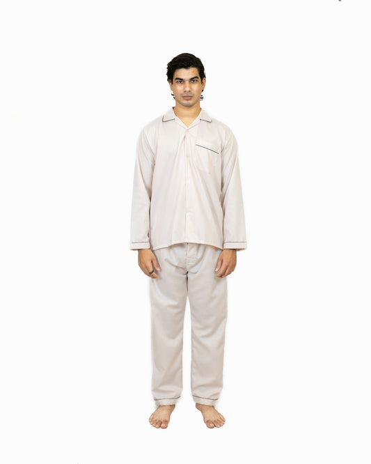 Men and Women ASH Color Night Suit - Sleep Wear | 100% Cotton